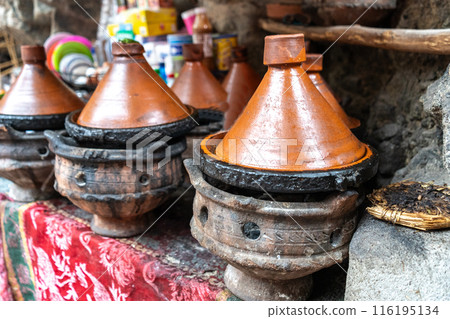 Old Moroccan Tajine, Traditional Morocco Ceramic Tableware, Arabic Marqa, Moroccan Tagine Food Old Moroccan Tajine, Traditional Morocco Ceramic Tableware, Arabic Marqa, Moroccan Tagine Food 116195134