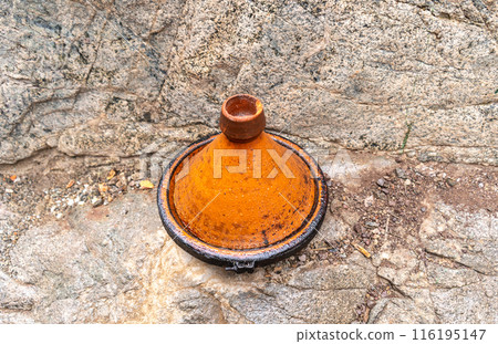 Old Moroccan Tajine, Traditional Morocco Ceramic Tableware, Arabic Marqa, Moroccan Tagine Food Old Moroccan Tajine, Traditional Morocco Ceramic Tableware, Arabic Marqa, Moroccan Tagine Food 116195147