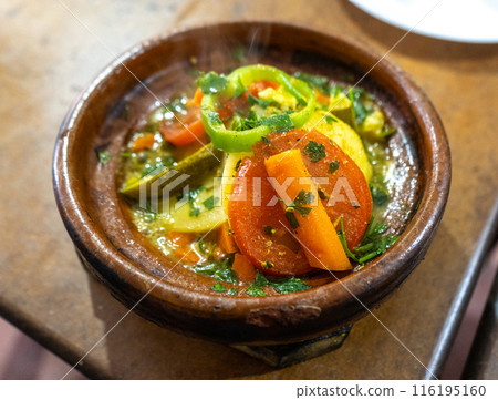 Moroccan Tajine Meat Stew, Traditional Morocco Tagine, Arabic Marqa, Moroccan Lamb Tagine 116195160