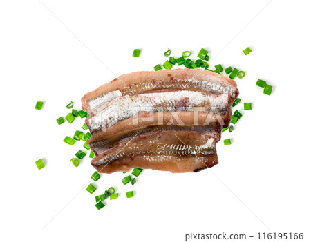 Solted fish filet isolated 116195166