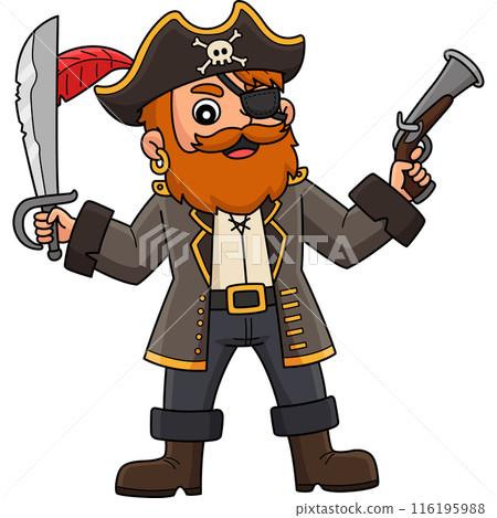 Pirate Captain Cartoon Colored Clipart Pirate Captain Cartoon Colored Clipart 116195988