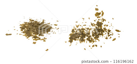 Spirulina Flakes Isolated, Arthrospira Algae Nutrient for Aquarium Fishes, Spirulina Flakes on White Spirulina Flakes Isolated, Arthrospira Algae Nutrient for Aquarium Fishes, Spirulina Flakes on White 116196162
