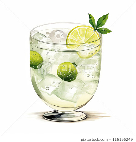 Cocktail Day with Berries, Fruits and Mint Leaves. 116196249