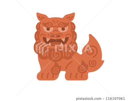 張著嘴的風獅爺的插圖 116197061