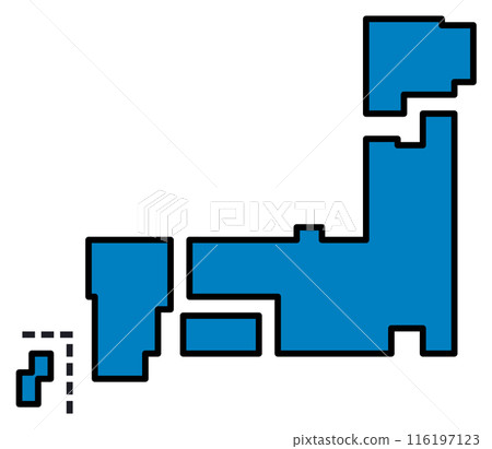 日本全國地圖從北海道到九州 日本全國地圖從北海道到九州 116197123