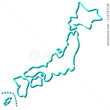 Map of Japan from Hokkaido to Kyushu Map of Japan from Hokkaido to Kyushu 116197136