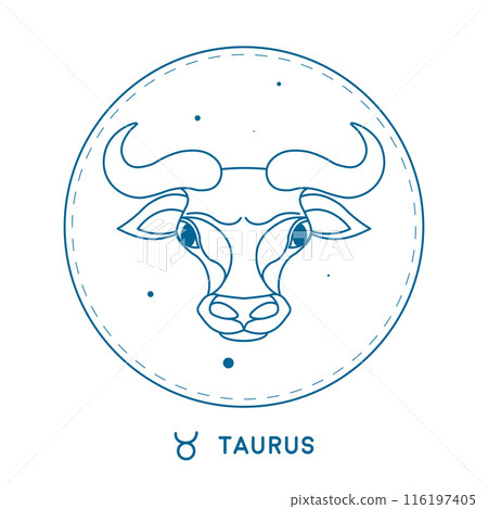Zodiac Taurus Symbol Illustration vector Zodiac Taurus Symbol Illustration vector 116197405