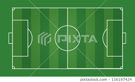 Soccer field or football field isolated on white background. Vector Soccer field or football field isolated on white background. Vector 116197424
