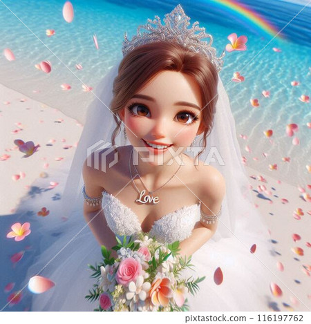 A bride with a bouquet 116197762