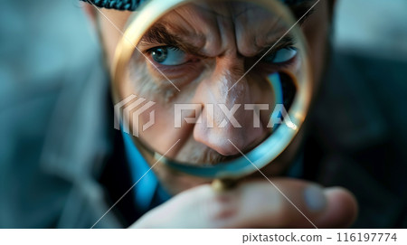 用放大鏡檢查的人 116197774