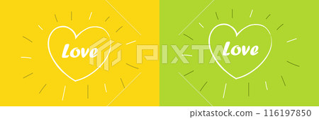 Love poster set design template 116197850