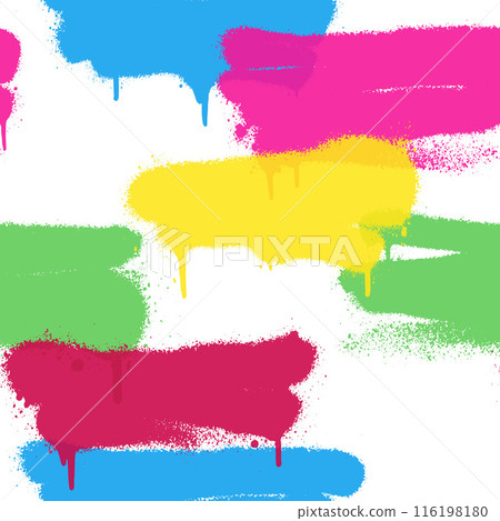 Graffiti spray paint seamless pattern. Vector illustration. Graffiti spray paint seamless pattern. Vector illustration. 116198180