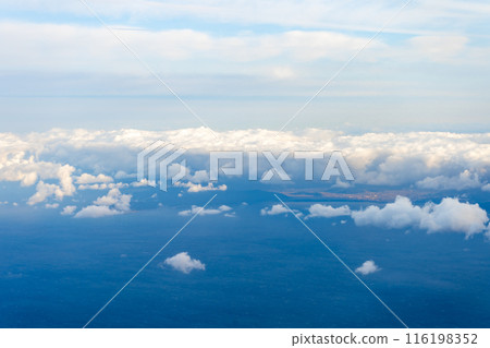 Ocean view from an airplane Ocean view from an airplane 116198352