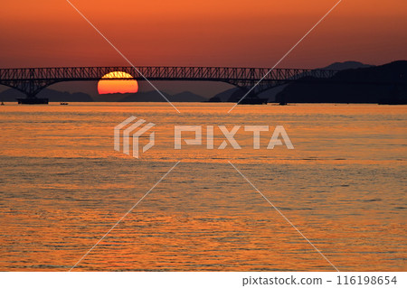 Sunrise at Oshima Bridge 116198654