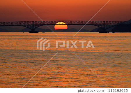 Sunrise at Oshima Bridge 116198655