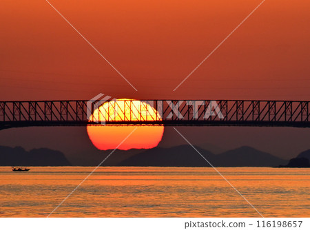 Sunrise at Oshima Bridge 116198657