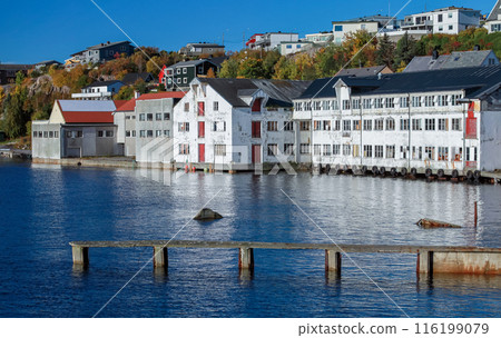 Kristiansund seaside landscape photo taken on a sunny day 116199079
