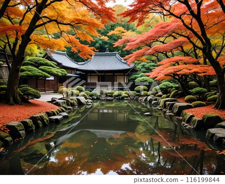 As autumn deepens, Kyoto turns red and yellow, and you can encounter beautiful autumn leaves everywhere. 116199844