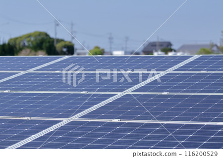 Solar panels that illuminate the future with sunlight Solar panels that illuminate the future with sunlight 116200529