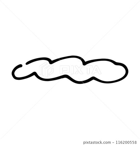 Cloud icon, hand-drawn outline sketch simple doodle outline drawing art illustration Cloud icon, hand-drawn outline sketch simple doodle outline drawing art illustration 116200558