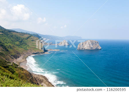 Gulf of Biscay cliffs landscape, Spain 116200595
