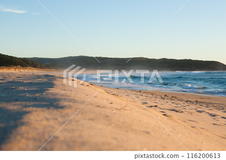 Galician beach landscape, Galicia, Spain. Do Rostro beach. 116200613