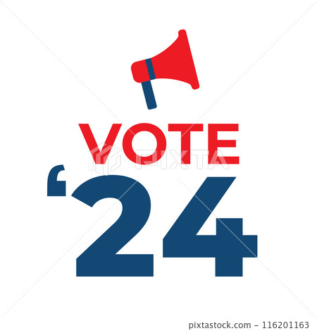 Voting 2024 Icon with Vote, Government, and Patriotic Symbolism and Colors Voting 2024 Icon with Vote, Government, and Patriotic Symbolism and Colors 116201163