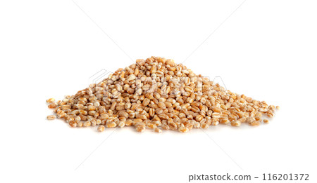 Wheat Grains, Barley Pile, Dry Cereal Seeds, Wheat Grains Heap on White Wheat Grains, Barley Pile, Dry Cereal Seeds, Wheat Grains Heap on White 116201372