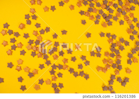Cookie Stars Sprinkle, Sugar Star Pile, Candy Flakes, Sweet Brown Sprinkles Decoration, Candy Stars Cookie Stars Sprinkle, Sugar Star Pile, Candy Flakes, Sweet Brown Sprinkles Decoration, Candy Stars 116201386