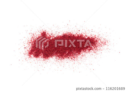 Sumac Powder Isolated, Red Sumach Ground Seasoning, Dry Sumak, Crushed Typhina Seeds Sumac Powder Isolated, Red Sumach Ground Seasoning, Dry Sumak, Crushed Typhina Seeds 116201689