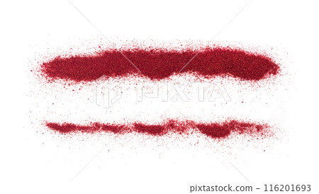 Sumac Powder Isolated, Red Sumach Ground Seasoning, Dry Sumak, Crushed Typhina Seeds Sumac Powder Isolated, Red Sumach Ground Seasoning, Dry Sumak, Crushed Typhina Seeds 116201693