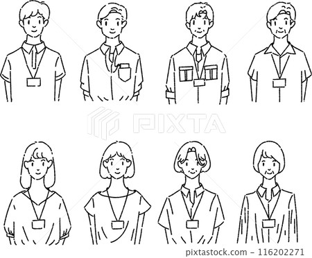 商務男性和女性僅按年齡組線設置 商務男性和女性僅按年齡組線設置 116202271