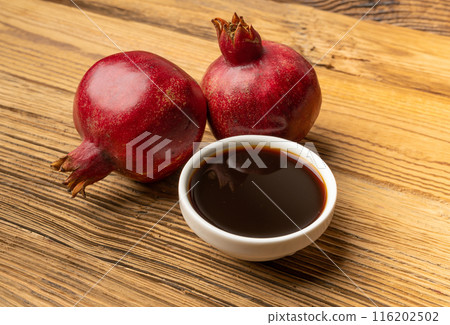 Pomegranate Sauce, Sirup, Dressing, Red Ripe Fruit Syrup with Red Ripe Whole Fruit Group Pomegranate Sauce, Sirup, Dressing, Red Ripe Fruit Syrup with Red Ripe Whole Fruit Group 116202502