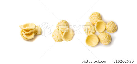 Raw Orecchiette Pasta, Homemade Dry Macaroni, Italian Recchietedde 116202559