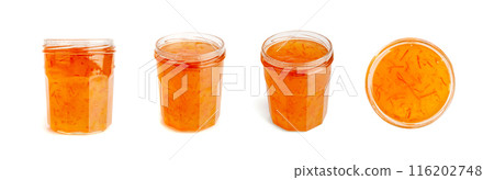 Orange Jam, Apricot Marmalade, Fruit Jelly Fruity Confiture, Yellow Red Syrup, Mango Sauce 116202748