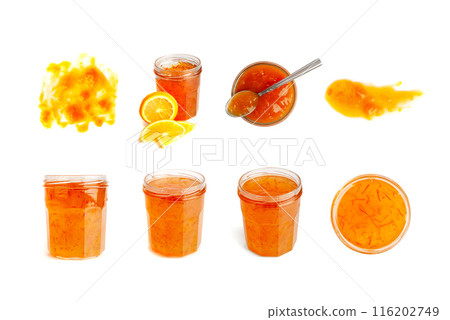 Orange Jam, Apricot Marmalade, Fruit Jelly Fruity Confiture, Yellow Red Syrup, Mango Sauce Orange Jam, Apricot Marmalade, Fruit Jelly Fruity Confiture, Yellow Red Syrup, Mango Sauce 116202749