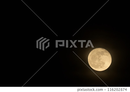April, the sixteenth night moon has just risen 116202874