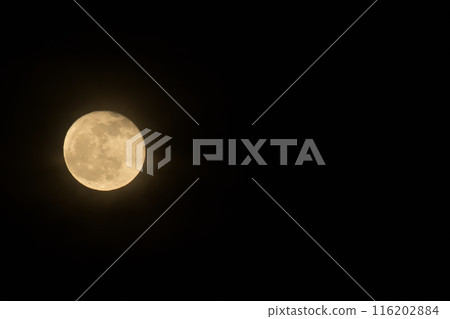 April, the sixteenth night moon has just risen 116202884