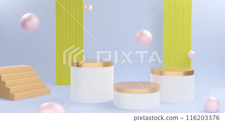 3D product podium background 3D product podium background 116203376