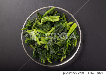 Frozen cut spinach Frozen cut spinach 116203821