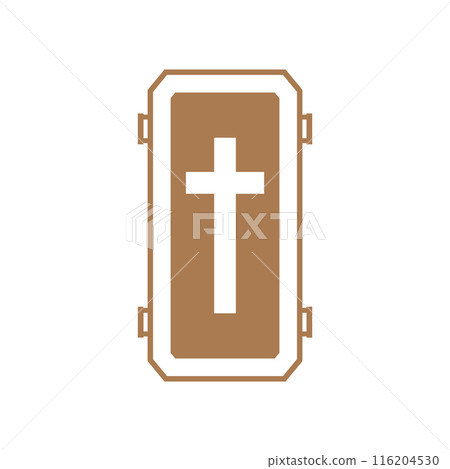 Wooden Coffin icon Wooden Coffin icon 116204530