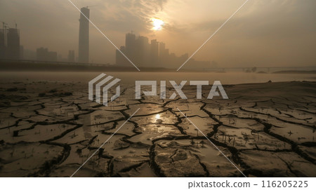 Water shortages, climate change, global warming 116205225