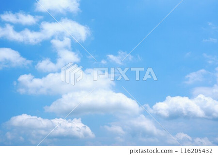 Summer blue sky and white clouds 4 Summer blue sky and white clouds 4 116205432