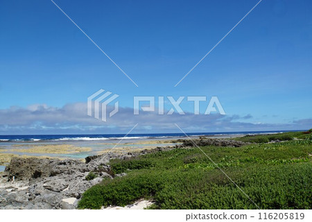 The sea of Efate Island, Vanuatu 116205819