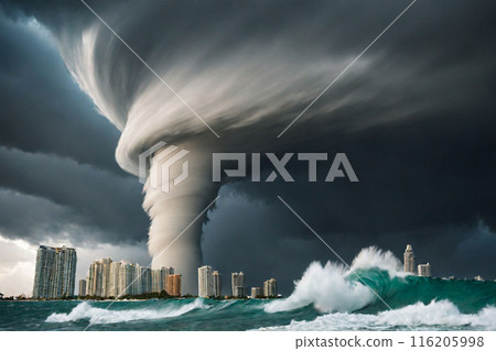 A large hurricane makes landfall in Miami 116205998