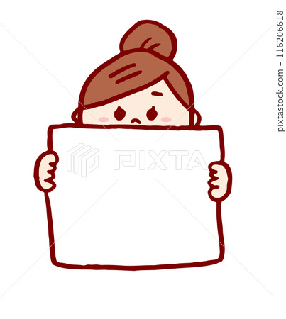 可愛的包子女孩的各種姿勢和手勢 116206618