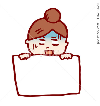 可愛的包子女孩的各種姿勢和手勢 116206620