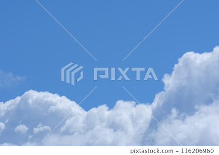 Summer blue sky and white clouds Summer blue sky and white clouds 116206960