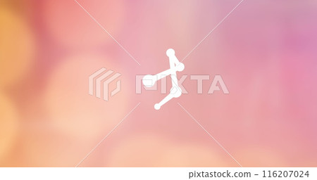 Image of 3d scientific structure over pink background Image of 3d scientific structure over pink background 116207024