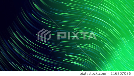 Image of bar graph icon over wavy light trails against green gradient background Image of bar graph icon over wavy light trails against green gradient background 116207086